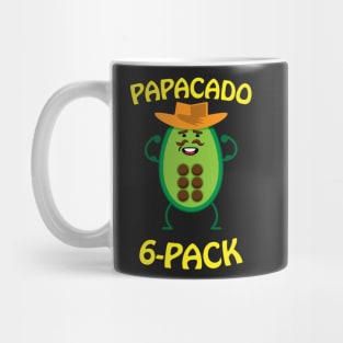 Papacado 6 Pack Dad Avocado Cute Workout Mug